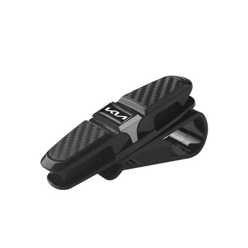BXAOK1 Car Sun Visor Clip 360 Rotation Sunglasses Ticket Card Clamp For Kia Morning Picanto Rio Stonic Sportage Ceed Optima Forte 5 3 4