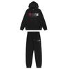 Herren Gradient Buchstaben Bestickter Hoodie Jogginganzug Set - Übergroß Fleece Warm Lässig Trainingsanzug Winter
