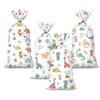 50Pcs Cartoon Car Dinosaur Gift Bag Candy Biscuit Packaging Bag Children's Birthday Party Snack Packaging Supplies Baby Shower