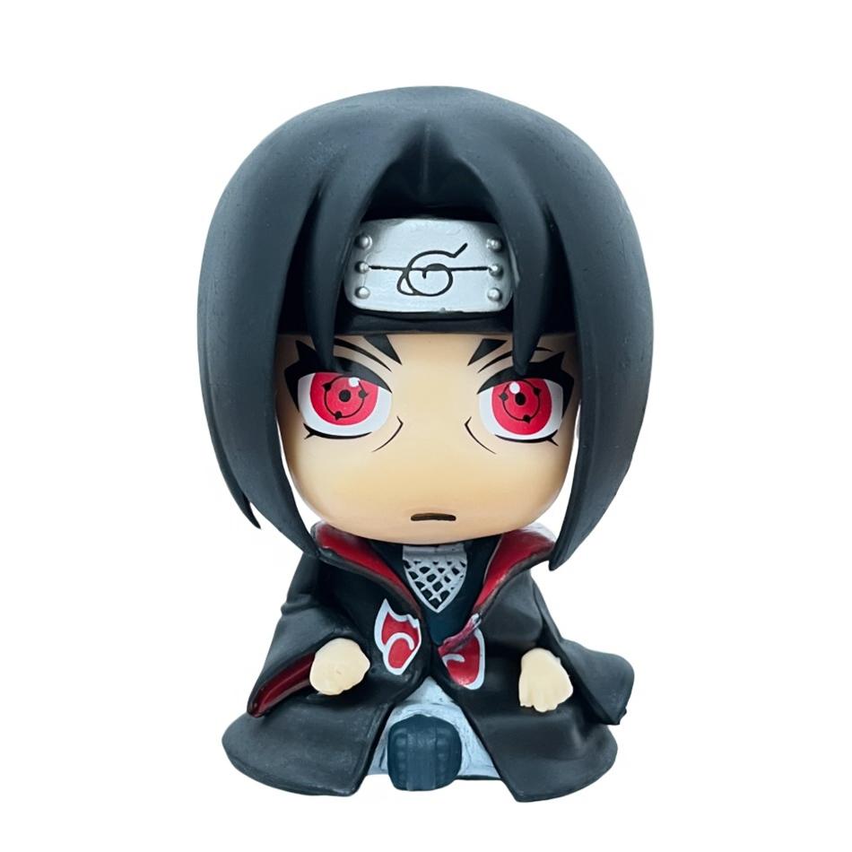 9cm Naruto Q Version Anime Character Anime Kakashi Sasuke Nizuchi Naruto Car Model Accessories Cute Toy Naruto Character Model