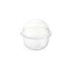 50 pezzi Coppette per budino con coperchi Scatole di plastica Gelato Mousse Dessert Picnic Festa Imballaggio Coppette da dessert con coperchio