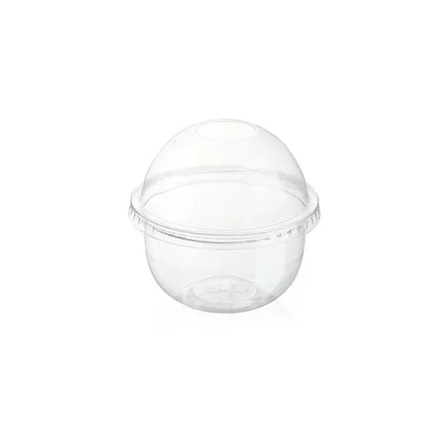 50pcs Pudding Cups Wiht Lids Plastic Boxes Ice-Cream Mousse Dessert Picnic Party Packing Dessert Cups with Lid