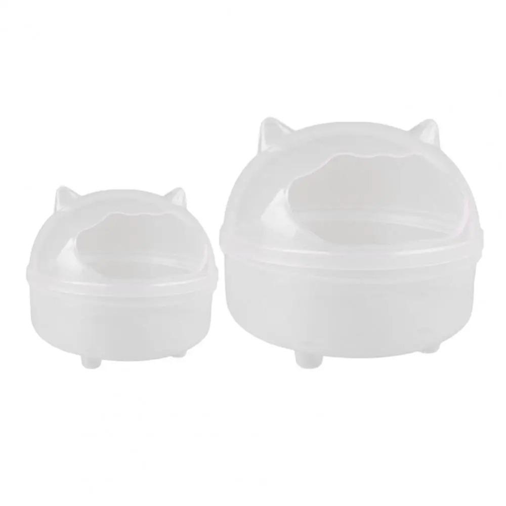 Splash-proof Hamster Bathtub Transparent Small Animals Sandbox New Hamster Bathroom Pet Supplies
