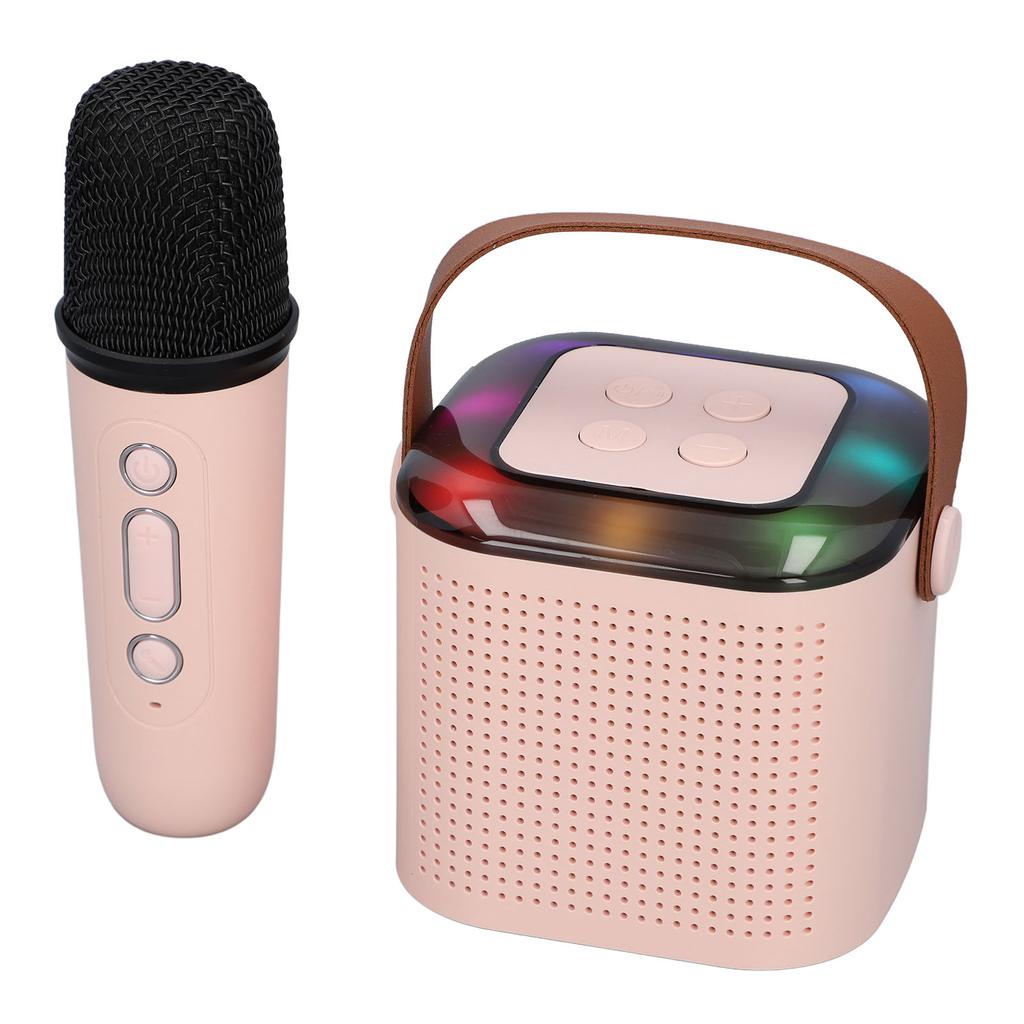 Mini Karaoke Maschine Kinder Tragbarer Bluetooth Lautsprecher mit Drahtlosem Mikrofon Kleinkind Mädchen Jungen