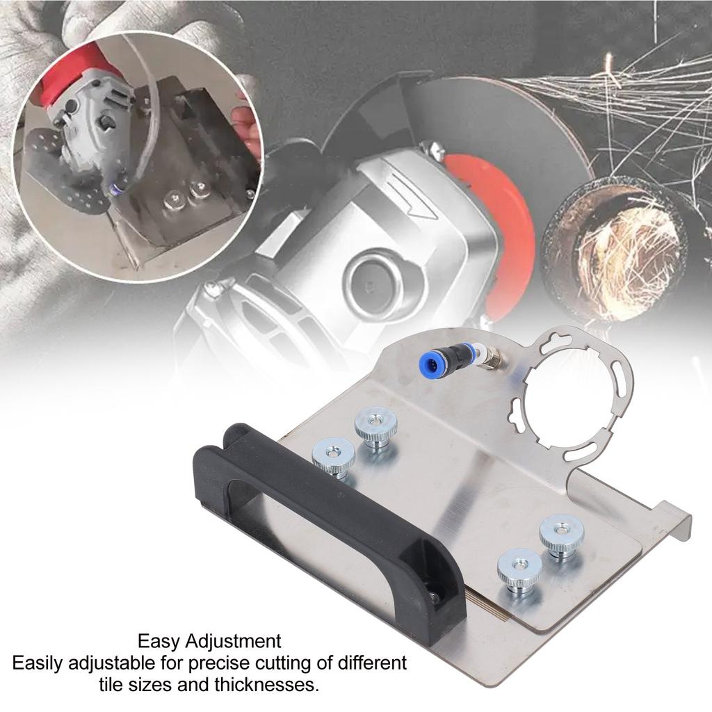 Angle Grinder Stand Secure Clamping System Versatile 45 Degree Tile Chamfering Tool Stainless Steel Accurate Cuts for Ceramic