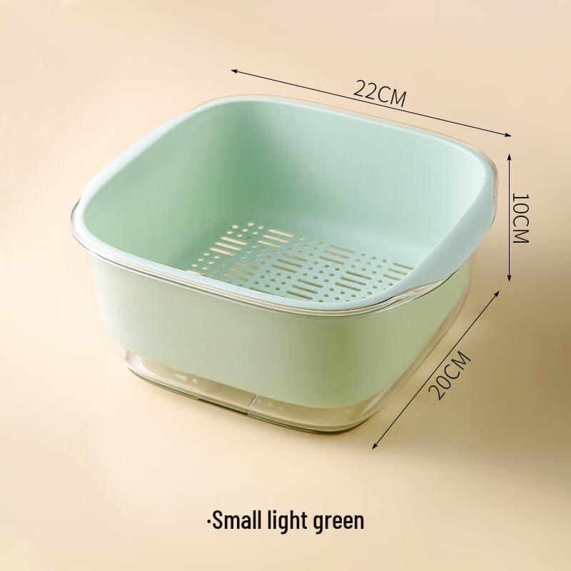Yangge Double-Layer Vegetable & Fruit Drain Basket