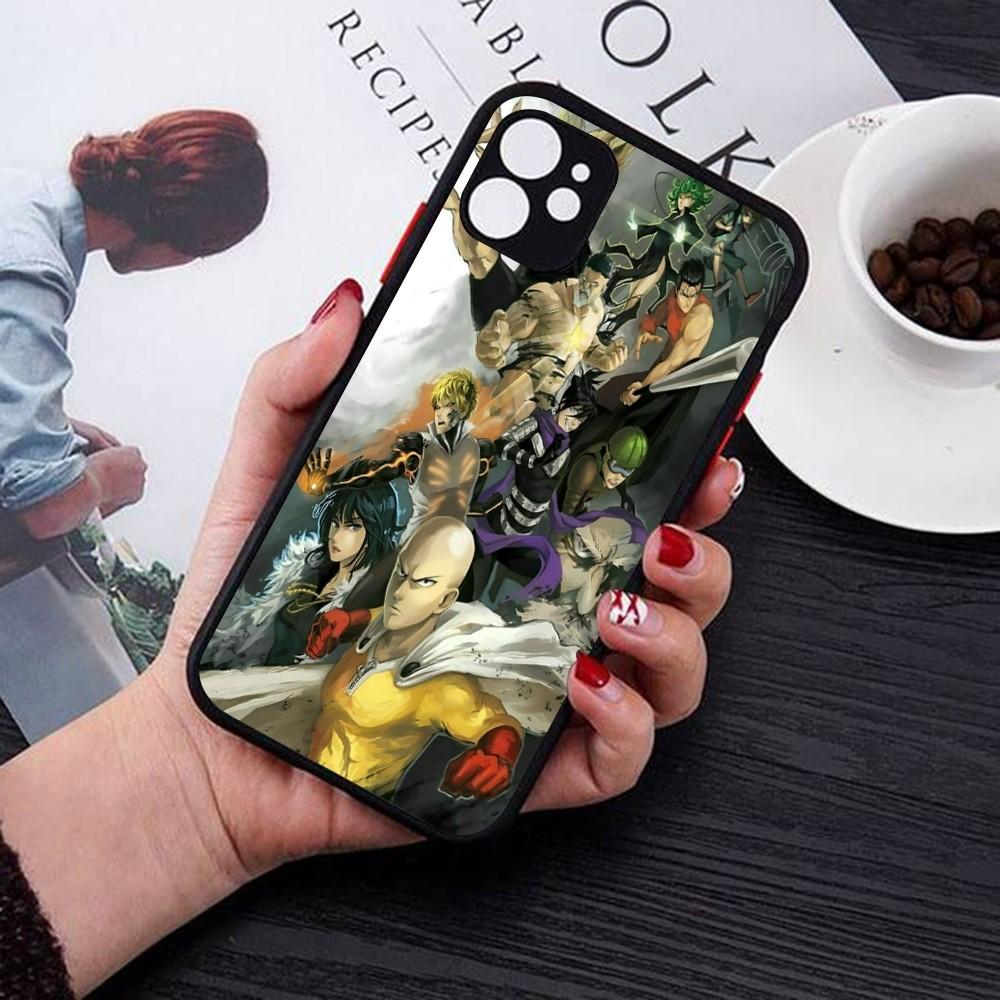 One Punch Man Phone Case For IPhone 14 11 12 13 Mini Pro Max 8 7 Plus X XR XS MAX Translucent Matte Cover