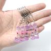 5 Pcs Creative Luminous Wishing Bottle Keychain Immortal Flower Bottle Pendant Couple Family Keychain Pendant