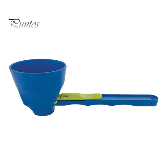 

Мерная ложка-воронка для порошков и жидкостей Эргономичный дизайн Воронка-совок для легкого зачерпывания Протеиновые коктейли Пищевые добавки Кухонный гаджет синий