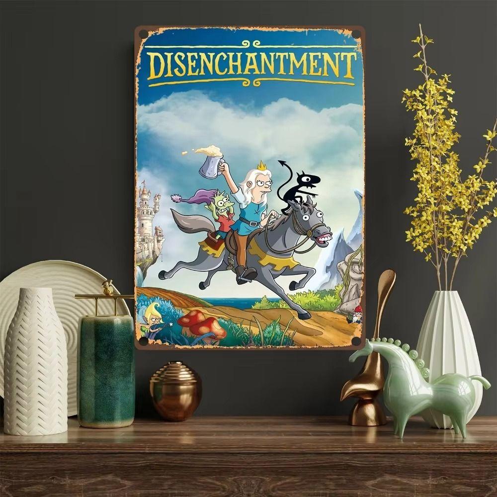 Retro Metal Wall Art Sign, Home Decor, Rustic Vintage Tin Painting 20x30cm