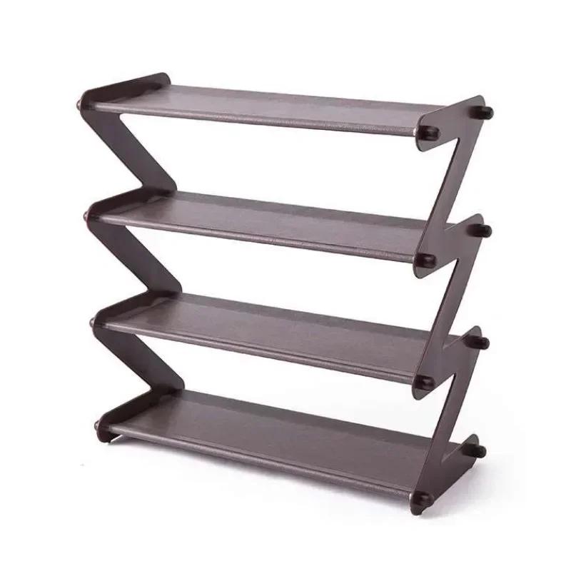 Creative Z-shaped Shoe Rack Simple Shoe Storage Device Multi-layer Assembly Shoe Rack Space Saving Shoe Cabinet Under The Table