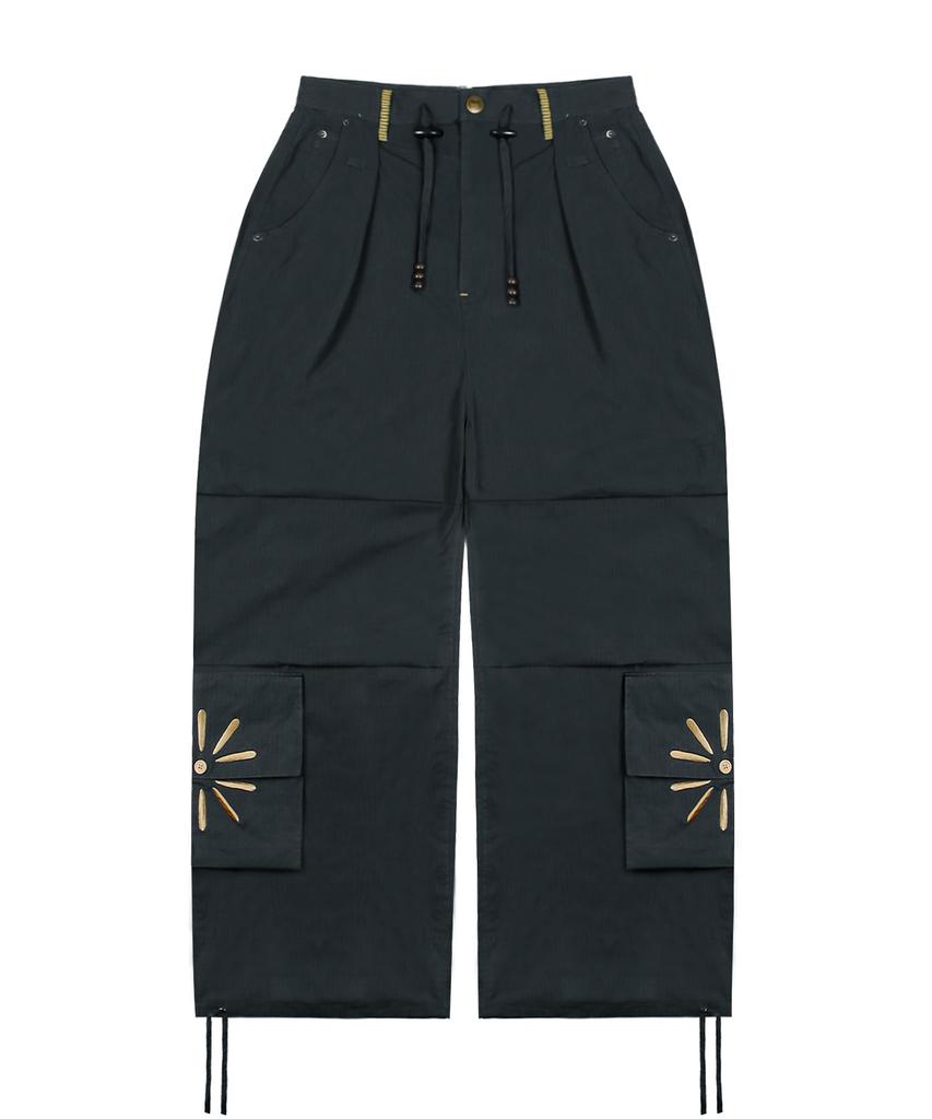 RuNaKi'Hu' Wxp002 Sunflower Cargo Pants (Black)