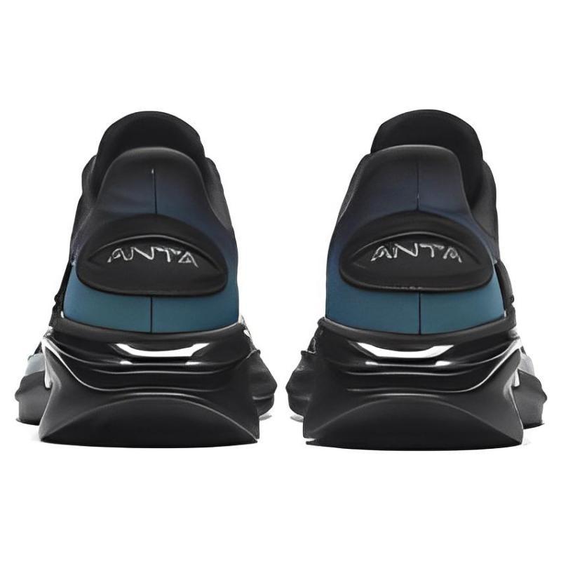Anta City Cushioned Slip-Resistant Abrasion-Resistant Low-Top Running Shoes Men's Black Blue Silver Sneakers 112335566-1