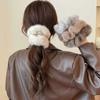 Winter Soft Hair Scrunchies For Women Plush Elastic Hair Band Multicolor Rubber Bands Ponytail Holder Headband Hair Accessories
