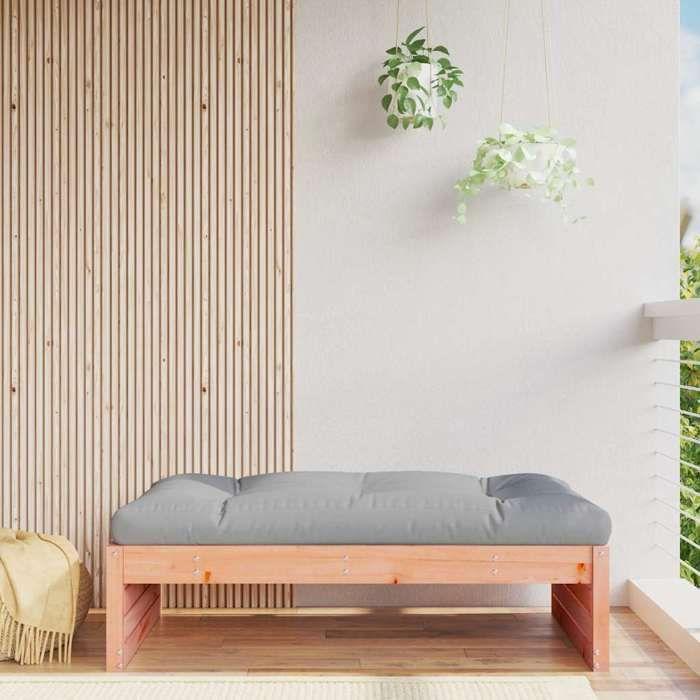 VidaXL Repose-pied de jardin 120x80 cm massif de douglas, tabouret, repose-pied ottoman, tabouret de jardin, pouf, 825770