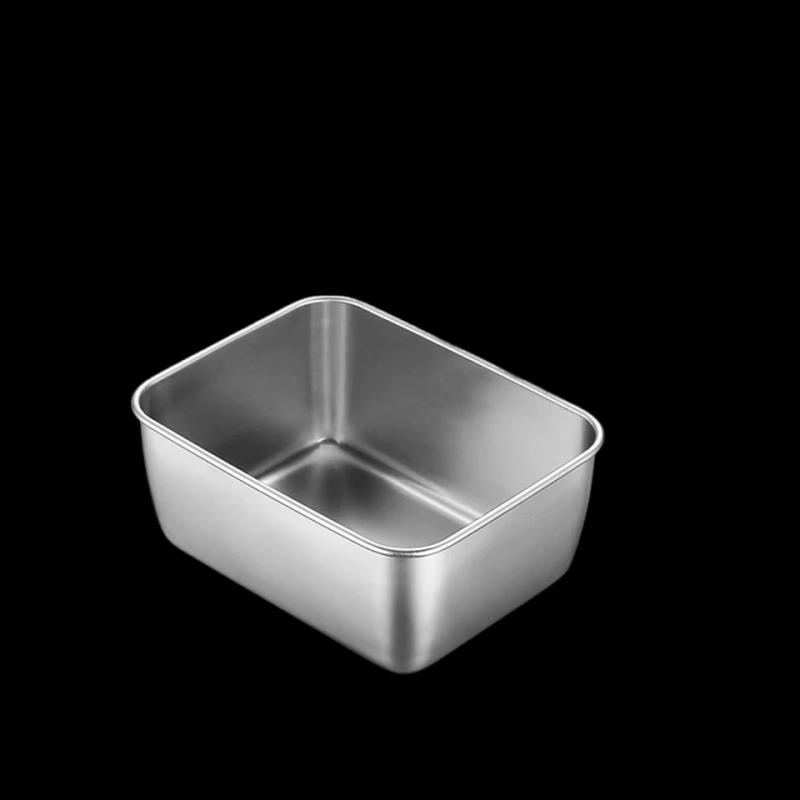 LIJIA KITCHENWARE Stainless Steel Square Food Storage Containers