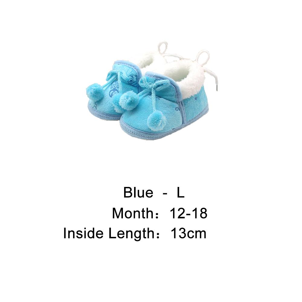 

Принцесса Мягкая подошва First Walkers Детские туфли First Walkers Bowknot Зимние ботинки L синий