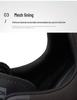 Men's Trendy Black Non-Slip Rotating Buckle Casual Sport Shoes for Spring Outdoor and Commuting