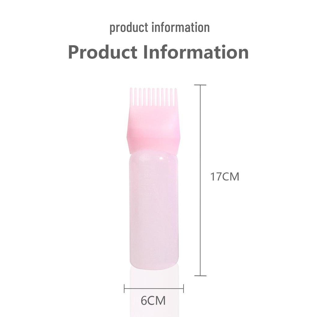 Salon & Zuhause Haarfarbe und Shampoo Flasche mit Applikator-Kamm und Bürste