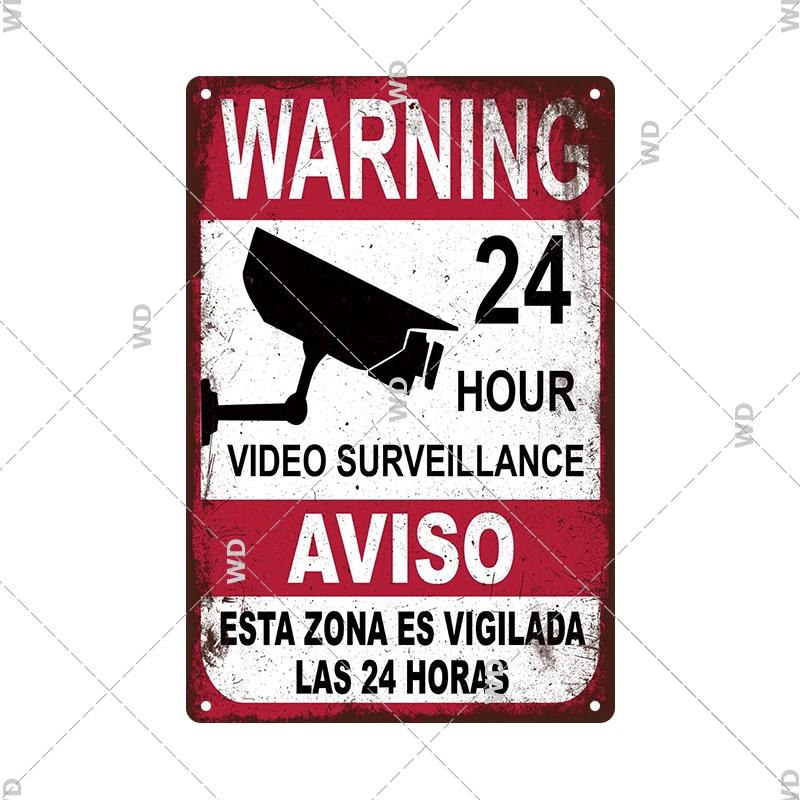 Tin Sign No Parking Slow Down Caution Warning Do Not Pass Metal Vintage Plaque Retro Metal Plate Traffic Yard Street Wall Decor