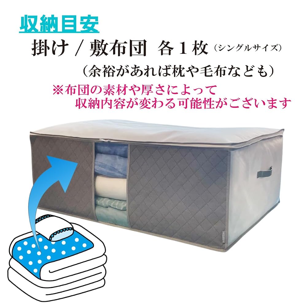 Extra-large futon storage bags (2 bags), clothing storage bags (3 bags), 5-piece set. Inicolife