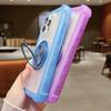 For Magsafe Magnetic 360°Rotat Metal Car Bracket 3-in-1 Four Corner Anti Drop Phone Case For iPhone 16 Pro Max 14 13 15 Pro Max