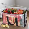 Clear Moving Bags Heavy Duty with Durable Zipper Reinforced Handle Space-saving Convenient Storage Bag