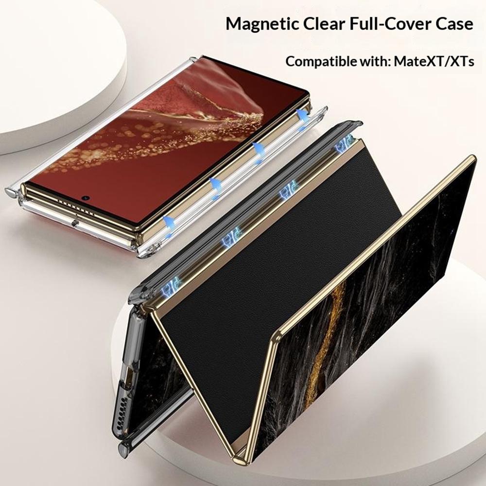 GKK For Huawei Mate XT Ultimate/XTs Ultimate Case Magnetic Hinge Design Clear TPU Phone Cover