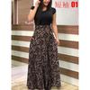 JPNTKY Fashion Summer Spring O-Neck Casual Dresses