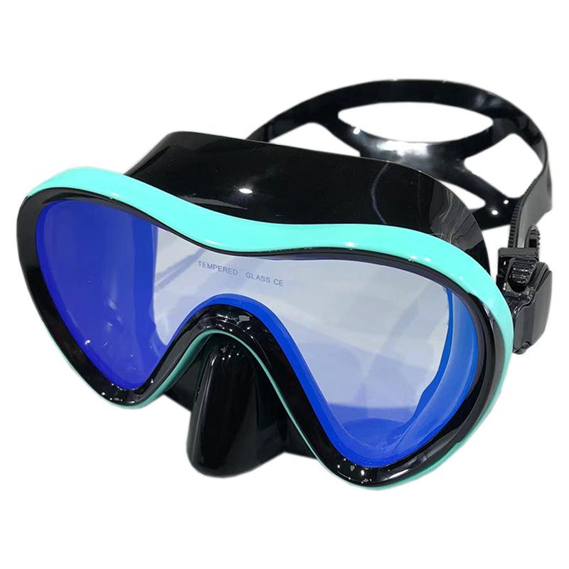 New blue symphony lens tempered glass diving mask