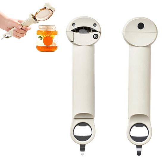 1Pc/2Pcs Beer Openers Retractable Design Adjustable Caliber Non-slip Sturdy Multifunctional Save Effort Magnetic Sucking Stainless Steel Jar