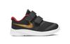 Nike Star Runner 2 Abrasion Resistant Low top Toddler Shoes Black Gold Red Infant And Toddler AT1803-010
