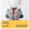 Comfortable breathable seat cushion, U-shaped design wave sponge massage cushion can relieve buttock pressure/coccyx pain