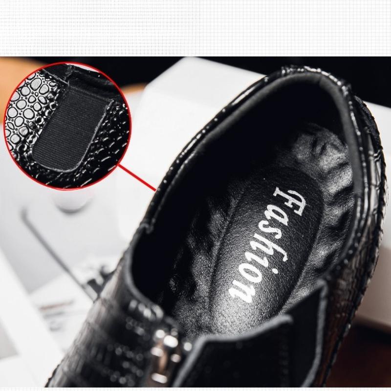 39-46 Mode Herr Casual Läderskor Loafers Moccasins Platt Körskor