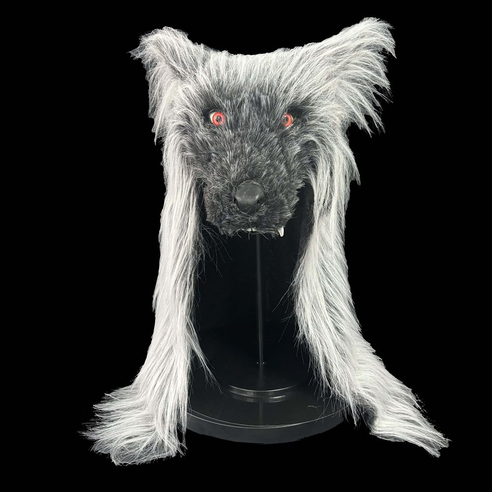 

Маски оборотня с красными глазами, латексные, ужас, животное, причудливый головной убор, костюм для розыгрыша, реквизит для косплея, головной убор волка, маска волка черная, белая