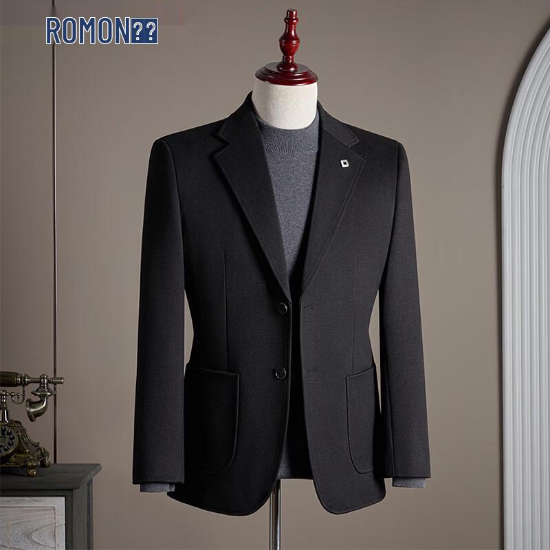 

ROMON Men s Waffle Texture Business Suit Jacket 4XL