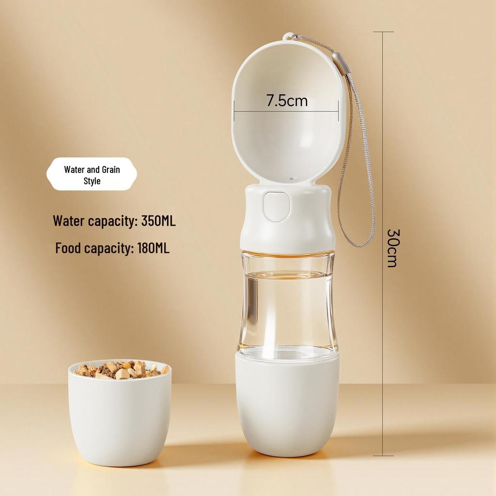 Portable Pet Companion: Leak-Proof Outdoor Water & Food Feeder for Dogs