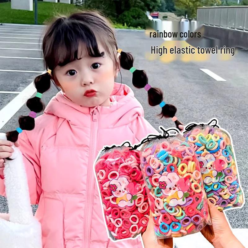 Children's Colorful High-Elastic Hair Tie - No Damage Rubber Band for Babies and Girls