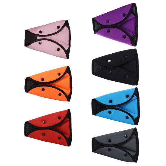 Safety Belt Fixer Foldable Soft Adjustable Neck Protection Car Triangle Safe Seat Belt Cover Car Goods