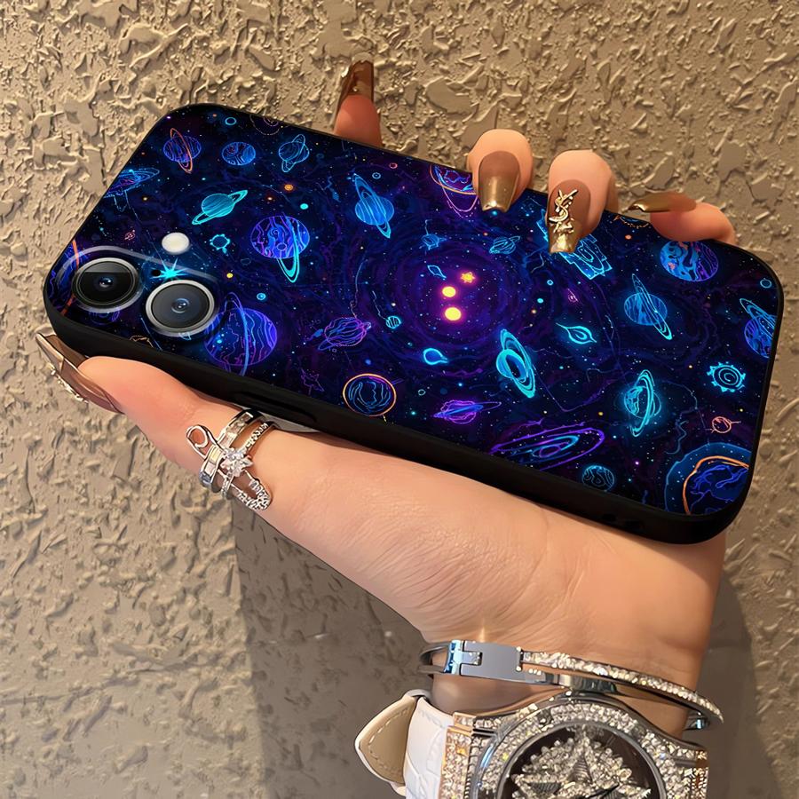 Universe Planet Art Phone Case for Apple iPhone 11 13 XR XS MAX 16 12 14 17 Pro Max Air 15 Pro 7 8 Funda Phone Cover