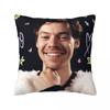 Harrys Styles Pillowcase Double-sided Printing Polyester Cushion Cover Decorations Throw Pillow Case Cover Sofa Square 40X40cm
