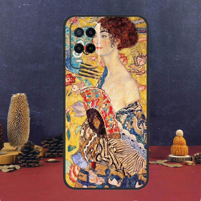 The Kiss Gustav Klimt Painting Case For Oppo A16 A76 A96 A17 A57 A40 A60 A80 A98 A58 A78 A18 A38 A54 A74 A94 A15 A5 A6 Pro