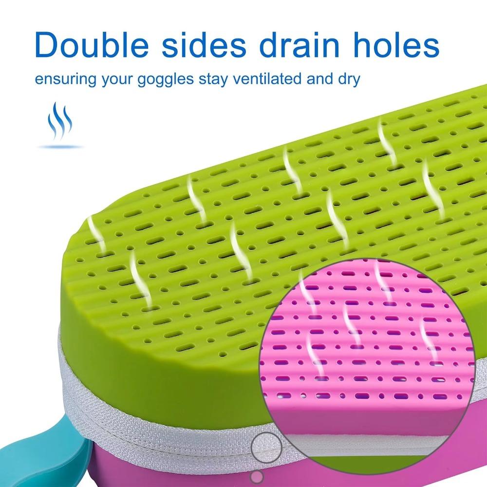 Wasserdichtes Schwimmbrillenetui Weiche Silikon Schwimmbrillen Aufbewahrungsbox Schwimmausrüstung
