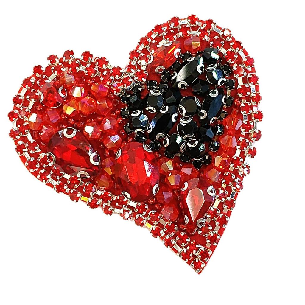 Sequins Heart Artistic Applique for Clothes Hat Sewing Patches DIY Scarf Wedding Dress Decors Accessories