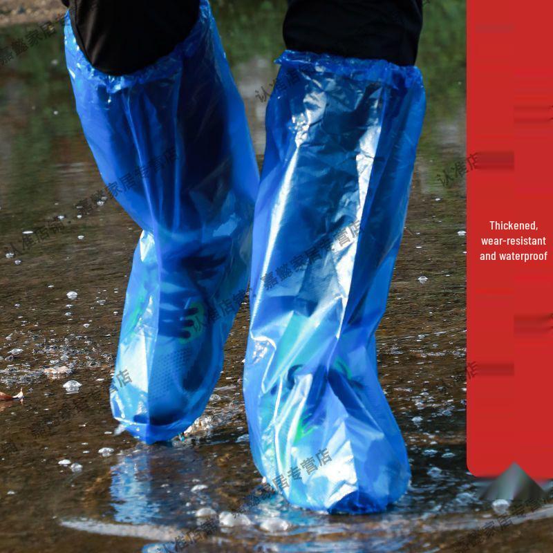 

Водонепроницаемые одноразовые длинные бахилы для дождливой погоды для использования на открытом воздухе Children (1 piece) моря/глубокий