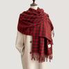 New Imitation Cashmere Plaid Scarf Women's Autumn and Winter Korean Atmosphere Thickened Warm Scarf Shawl