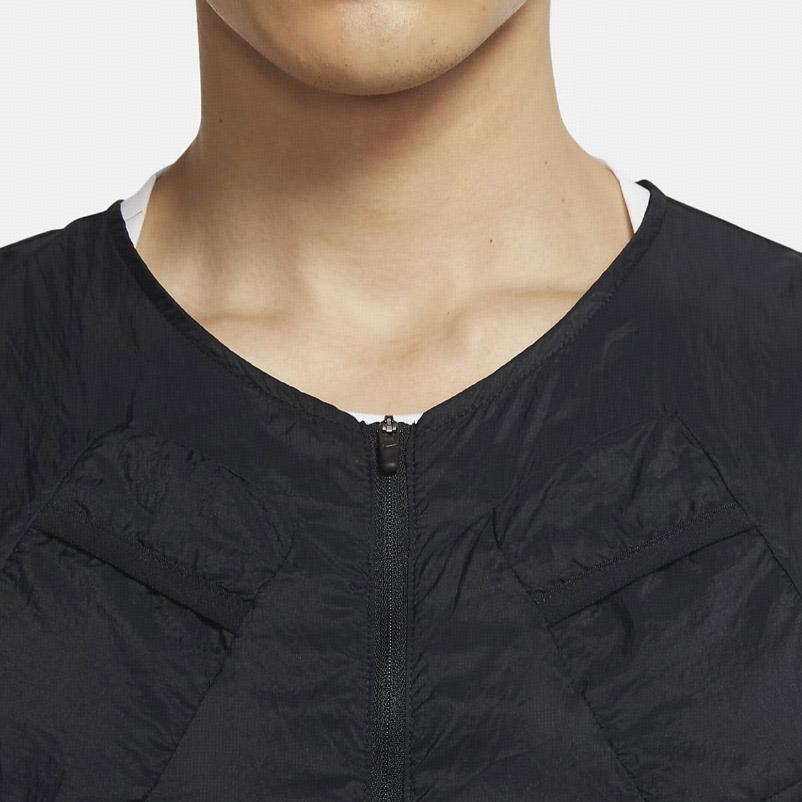 Nike Run Division Pinnacle Running Vest Black Metallic Silver Men DA1320-010