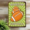 1PC Vintage Football Tin Sign - Championship Game Design for Sports Bar, Man Cave & Game Room Decor, 8x12in/20x30cm