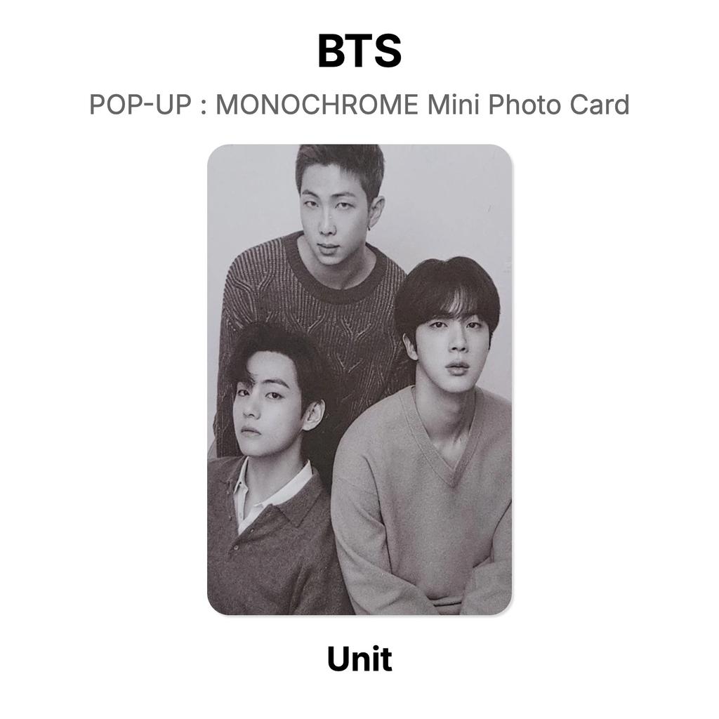 BTS SURGIR : TARJETA FOTOGRÁFICA MINI MONOCROMÁTICA Fotocarte Oficial