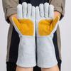Durable Thick Welding Gloves Cowhide Protective Gloves Heat Resistant Gloves  Industrial Use